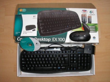 BEZDRÔTOVÝ SET LOGITECH EX 100 klávesnica+myš